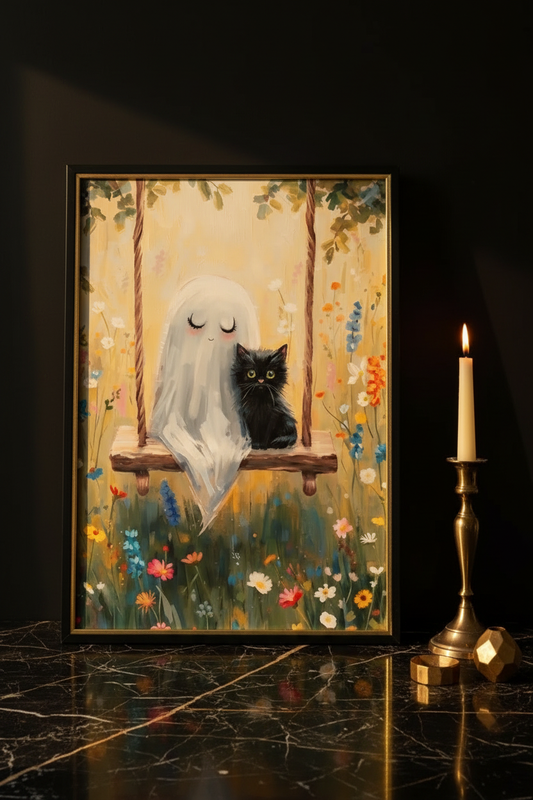 Cat & Ghost | Zwart Goud